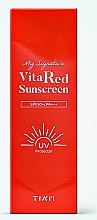 Сонцезахисний крем для сяйва шкіри - Tiam My Signature Vita Red Sunscreen SPF50+/PA+++ — фото N2