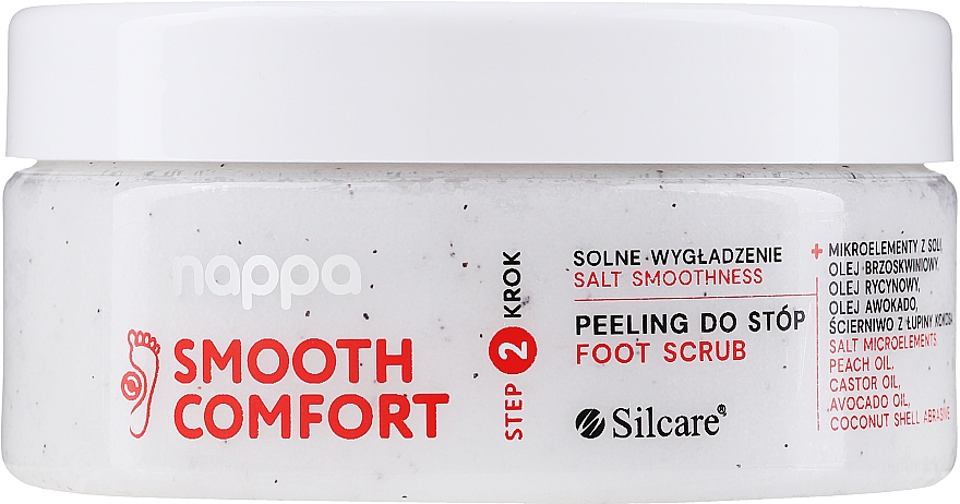 Натуральний пілінг для ніг із сіллю - Silcare Nappa Smooth Comfort Foot Scrub