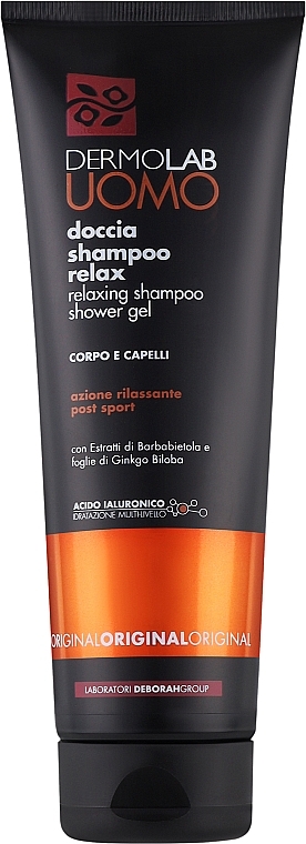 Шампунь-гель для душа расслабляющий - Deborah Dermolab Uomo Shampoo-Gel For Shower — фото N1
