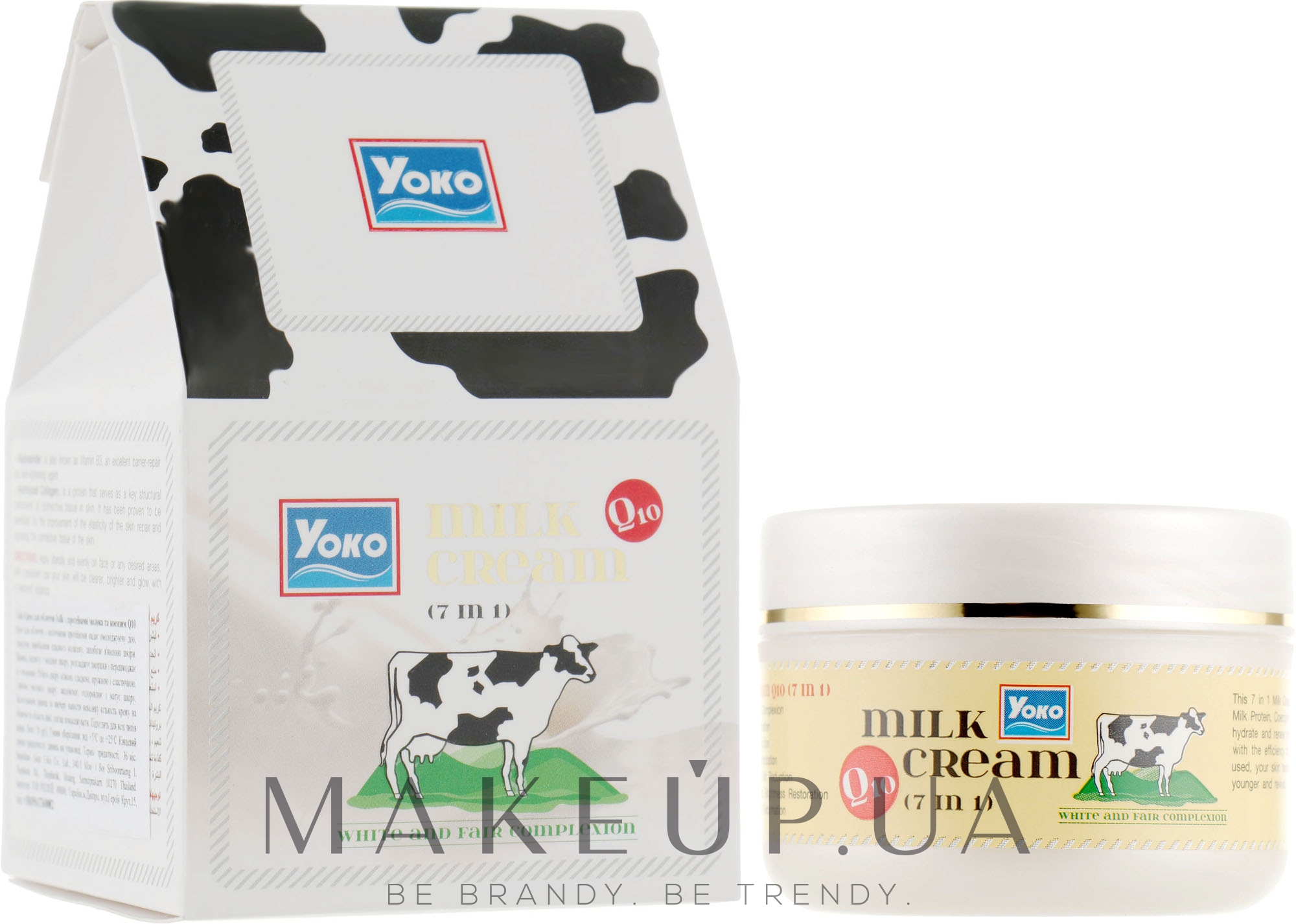 Крем для обличчя з протеїнами молока і коензимом Q10 - Yoko Milk — фото 50g