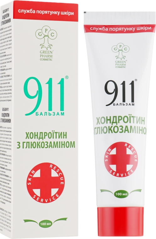 Бальзам 911 "Хондроитин с глюкозамином" - Green Pharm Cosmetic