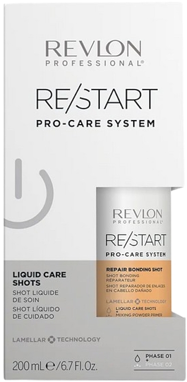 Відновлювальний засіб для пошкодженого волосся - Revlon Professional Restart Pro-Care System Repair Bonding Shot — фото N2