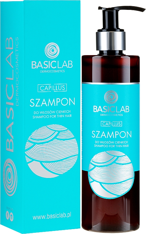 Шампунь для тонкого волосся - BasicLab Dermocosmetics Capillus Shampoo For Thin Hair — фото N1
