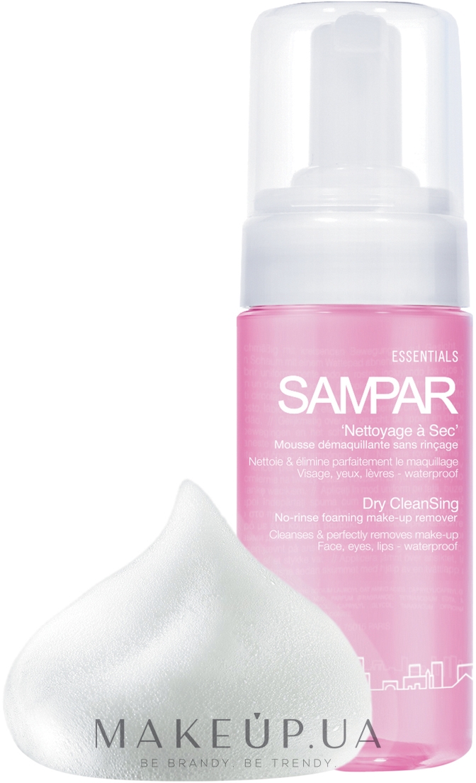 Несмываемая пенка для удаления макияжа с лица, глаз и губ - Sampar Dry Cleansing Foaming — фото 100ml