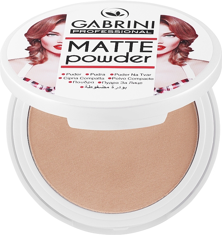 Матовая пудра для лица - Gabrini Professional Matte Make Up Powder — фото N1