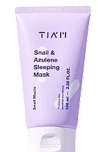 Парфумерія, косметика Нічна маска з екстрактом равлика і азуленом - Tiam Snail & Azulene Sleeping Mask