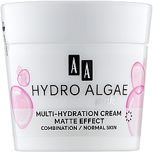 Парфумерія, косметика Живильний, матувальний крем для комбінованої шкіри обличчя - АА Hydro Algae Pink Mourishing Cream