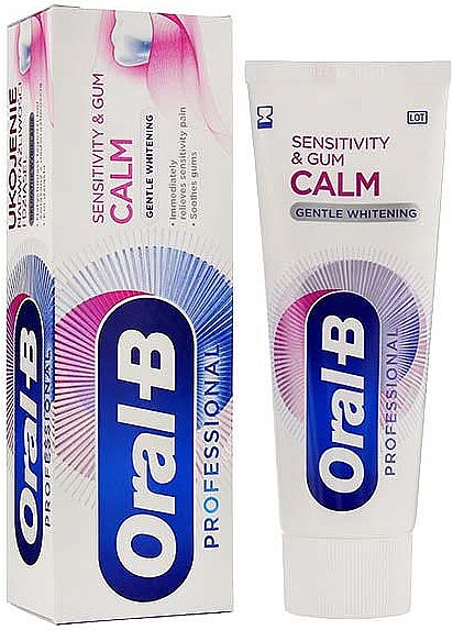 Зубная паста - Oral-B Professional Sensitivity & Gum Calm Gentle Whitening — фото N1