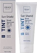 Тонувальний сонцезахисний крем - Obagi Medical Sun Shield Tint Broad Spectrum Spf 50 Cool — фото N2