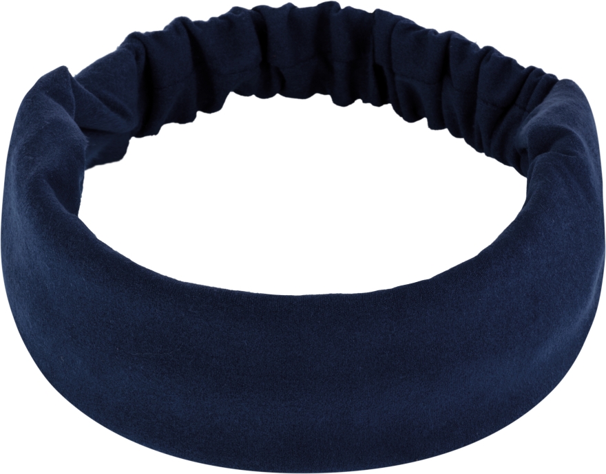 Пов'язка, екозамша, пряма, темно-синя, Suede Classic - MAKEUP Hair Accessories — фото N1