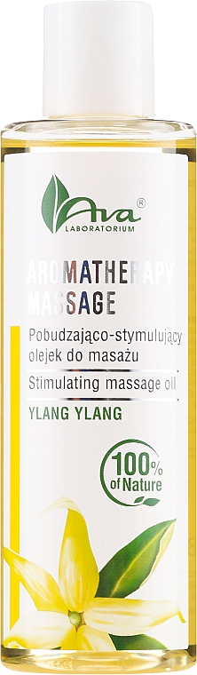 Стимулююче масажне масло з іланг-ілангом - Ava Laboratorium Energizing Massage Oil - Ylang-Ylang — фото N1