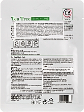 Маска тканевая для лица с экстрактом чайного дерева - Med B Tea Tree Mask Pack — фото N2