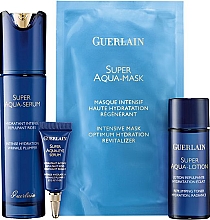 Духи, Парфюмерия, косметика УЦЕНКА Набор - Guerlain Super Aqua Set (ser/50ml + eye/ser/5ml + mask/1psd + lot/40ml) *