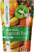 Рідке крем-мило "Тропічні фрукти", з гліцерином - Economy Line Tropical Fruits Cream Soap — фото N6