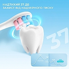 Електрична зубна щітка Oclean Kids Blue, 2 насадки - Oclean Kids Electric Toothbrush Blue — фото N5