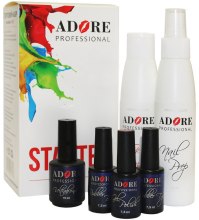 Парфумерія, косметика Базовий стартовий набір, 2 - Adore Professional (nail/prep/125ml + remover/125ml + ultrabond/15ml + gel/7.5ml + rub/base/7.5ml)