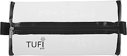 Парфумерія, косметика Косметичка "Flat" прозора з чорним - Tufi Profi Premium