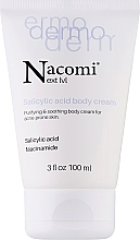 Очищающий и успокаивающий крем для тела с салициловой кислотой - Nacomi Salicylic Acid purifying body Cream — фото N1