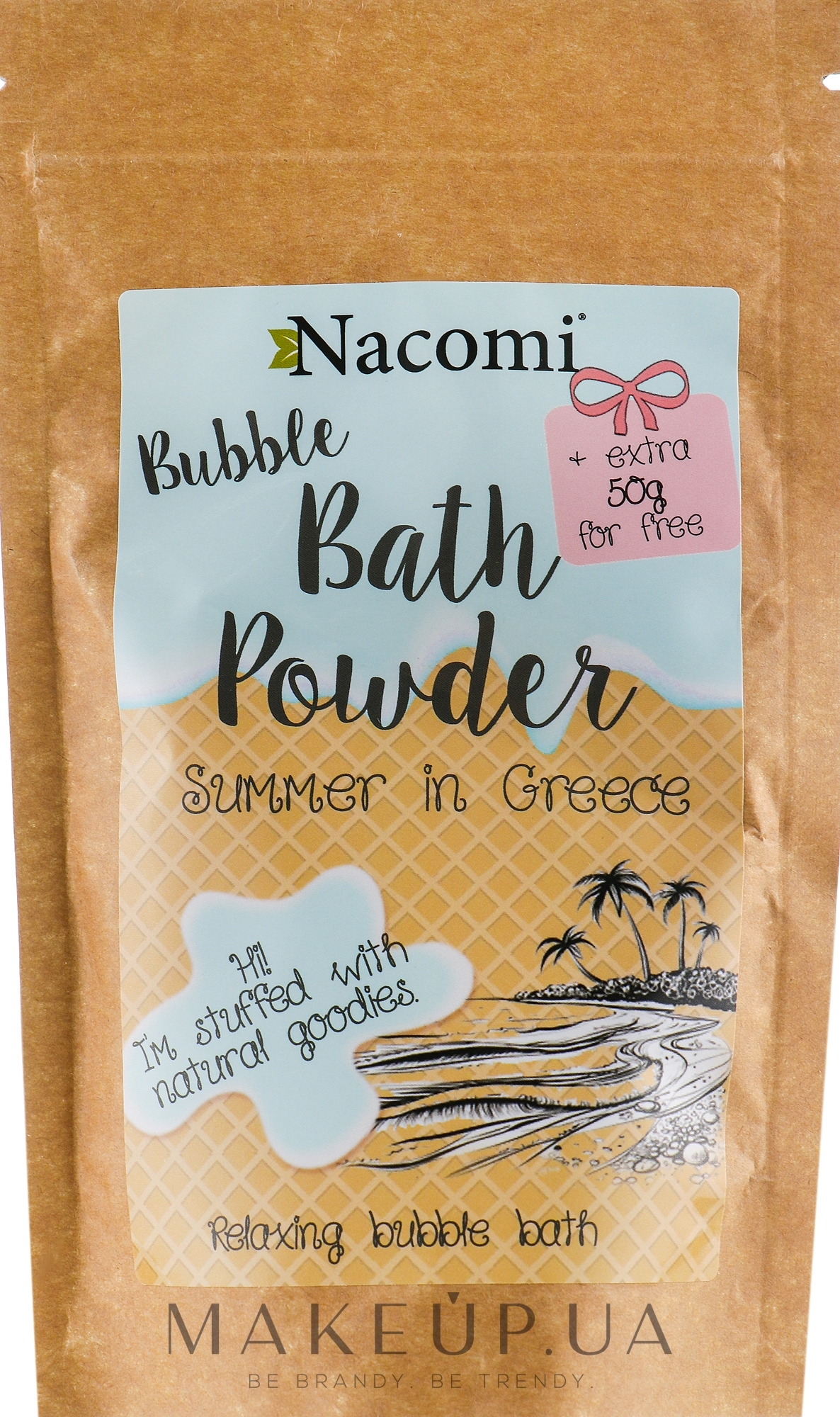 Пудра для ванни "Грецьке літо" - Nacomi Bath Powder — фото 150g