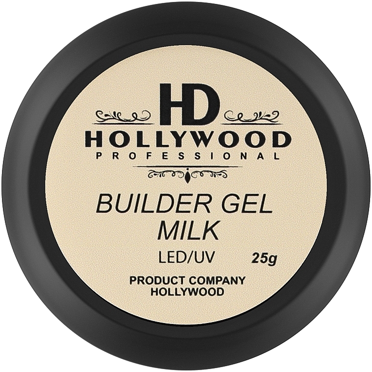 Гель конструирующий - HD Hollywood Builder Gel Milk — фото N1