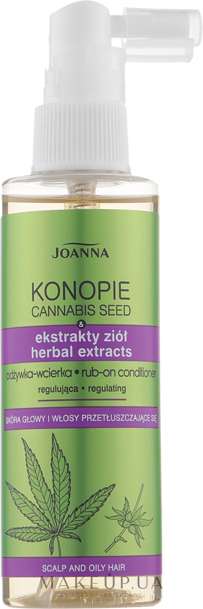 Лосьон-кондиционер для жирных волос - Joanna Cannabis Seed Herbal Extracts Rub-on Conditioner — фото 100ml