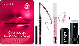 Духи, Парфюмерия, косметика Набор - Avon Star Struck (highl/8g + gloss/7ml + lip/mask/1pcs + lip/liner/0.25g)