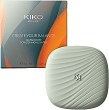 Пудровый хайлайтер - Kiko Milano Create Your Balance Glow Boost Powder Highligher — фото N1
