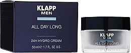 Гідрокрем для обличчя - Klapp Men All Day Long 24h Hydro Cream — фото N2
