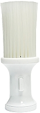 Перукарська щітка-змітка, білий синтетичний ворс - Xhair — фото N1