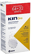Очищувальні таблетки для зубних протезів, 64+32 шт. - Kin Oro Cleaning Tablets — фото N1