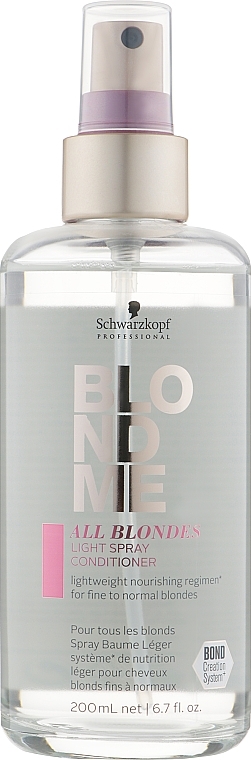 УЦЕНКА Спрей-кондиционер для тонких волос - Schwarzkopf Professional Blondme Light Spray Conditioner * — фото N1