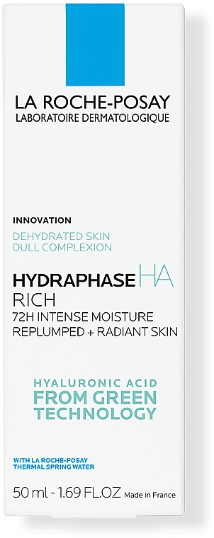 Интенсивный увлажняющий крем для сухой чувствительной кожи лица - La Roche-Posay Hydraphase HA Rich — фото N4