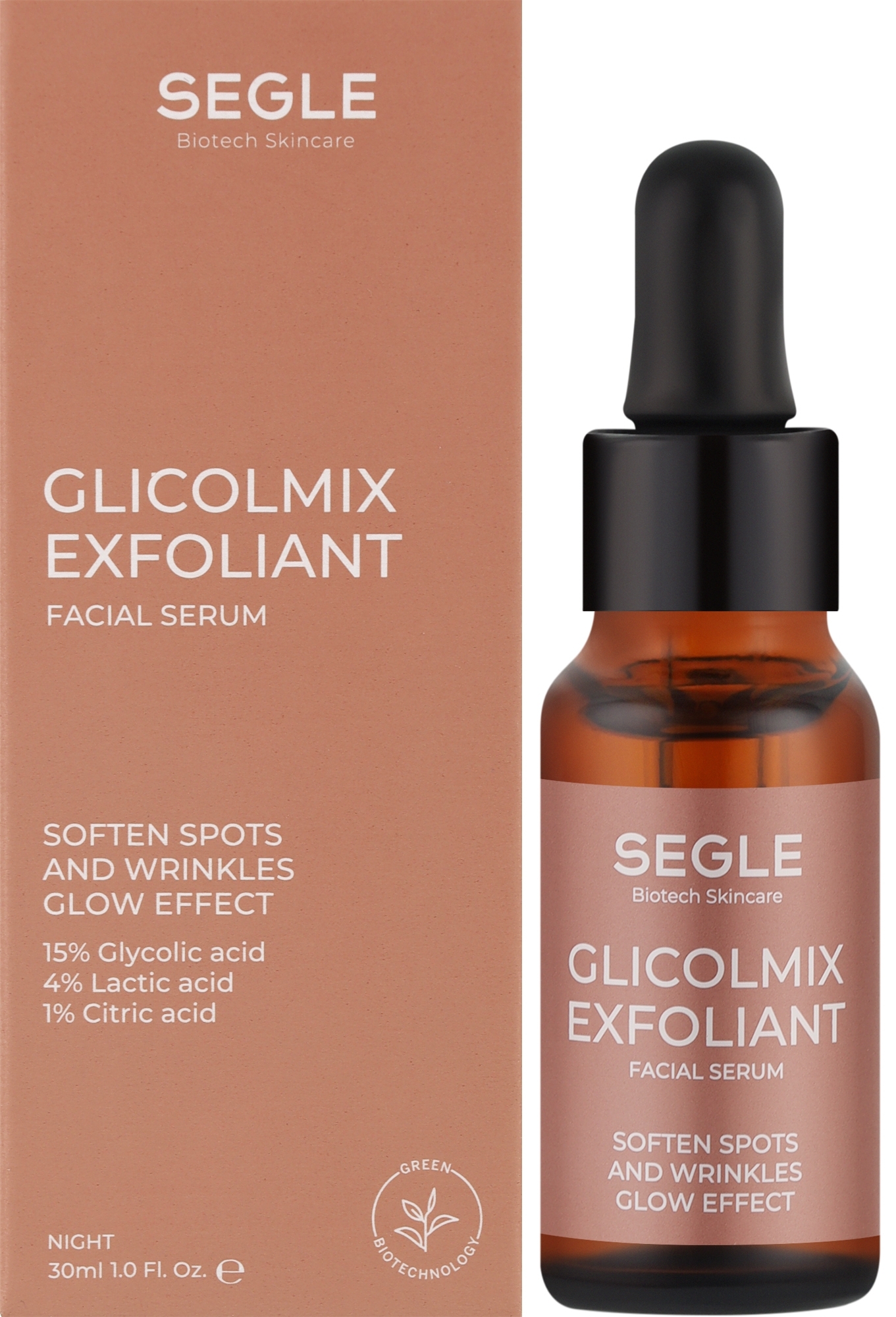 Ночная пилинг-сыворотка для лица - Segle Glicolmix Exfoliante Serum — фото 30ml