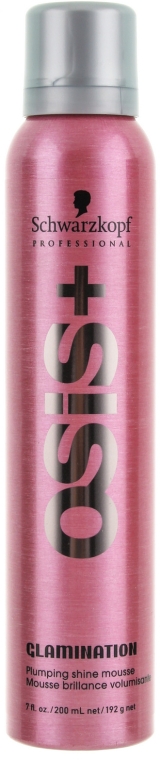 Ущільнюючий мус з ефектом блиску - Schwarzkopf Professional Osis Glamination Plumping Shine Mousse — фото N1