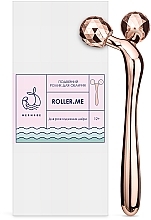 Парфумерія, косметика Подвійний ролик для обличчя - Mermade Roller.Me Rose Gold