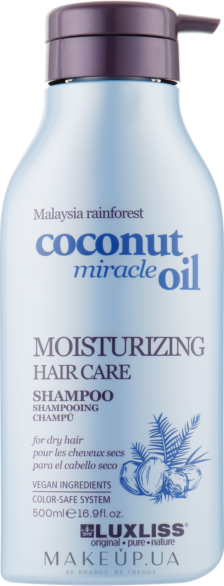 Шампунь зволожувальний для волосся - Luxliss Moisturizing Hair Care Shampoo — фото 500ml