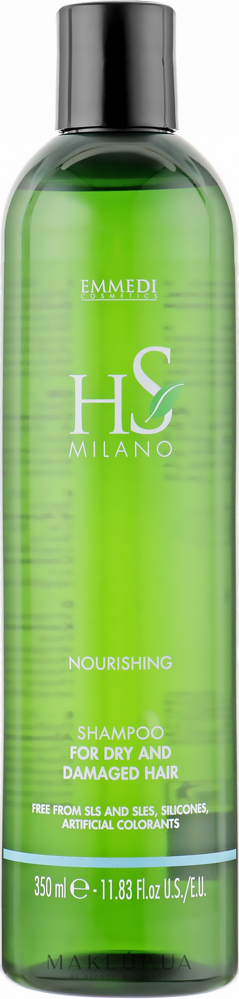 Живильний шампунь для сухого й пошкодженого волосся - HS Milano Nourishing Shampoo For Dry And Damaged Hair — фото 350ml