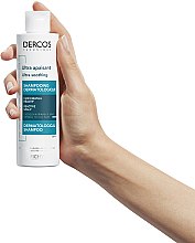 Успокаивающий шампунь для нормальных и жирных волос - Vichy Dercos Ultra Soothing Normal to Oil Hair Shampoo — фото N6