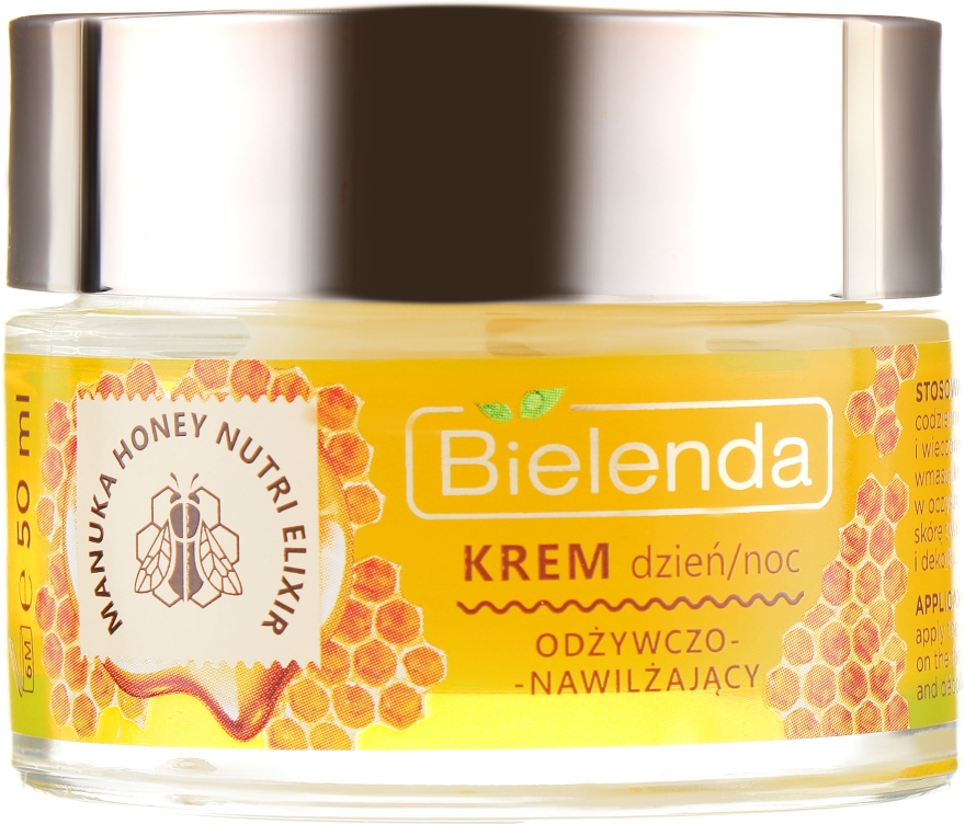 Живильний зволожувальний крем для обличчя - Bielenda Manuka Honey — фото N2