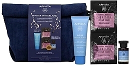 Набор - Apivita Winter Waterland Set (cr/40ml + ton/20ml + mask/2x8ml + bag/1pcs) — фото N1