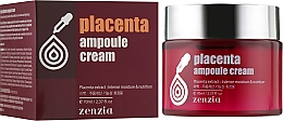 Крем для обличчя з плацентою - Zenzia Placenta Ampoule Cream — фото N1