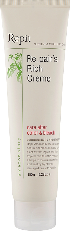 Крем восстанавливающий и питательный для волос - Repit Repair's Rich Cream Amazon Story — фото N1