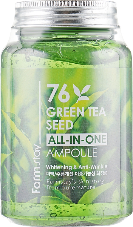 Ампульная сыворотка с зеленым чаем - FarmStay All-In-One 76 Green Tea Seed Ampoule — фото N2