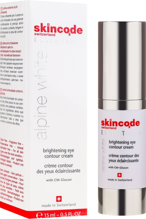 Крем осветляющий для контура глаз - Skincode Essentials Alpine White Brightening Eye Contour Cream — фото N1