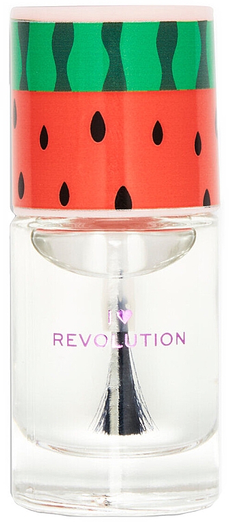 Топовое покрытие для ногтей - I Heart Revolution Watermelon Nail Polish Gloss Top Coat — фото N1