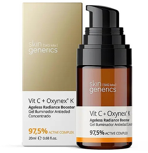 Концентрированный антивозрастной осветляющий гель - Skin Generics Concentrated Anti-Aging Brightening Gel Vit C + Oxynex K — фото N1