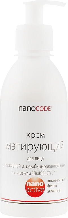 Матуючий крем для жирної та комбінованої шкіри обличчя - NanoCode Activ Cream  — фото N5