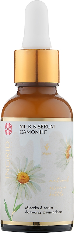 Молочко-сироватка для обличчя з ромашкою - Ingrid Cosmetics Vegan Milk & Serum Camomile