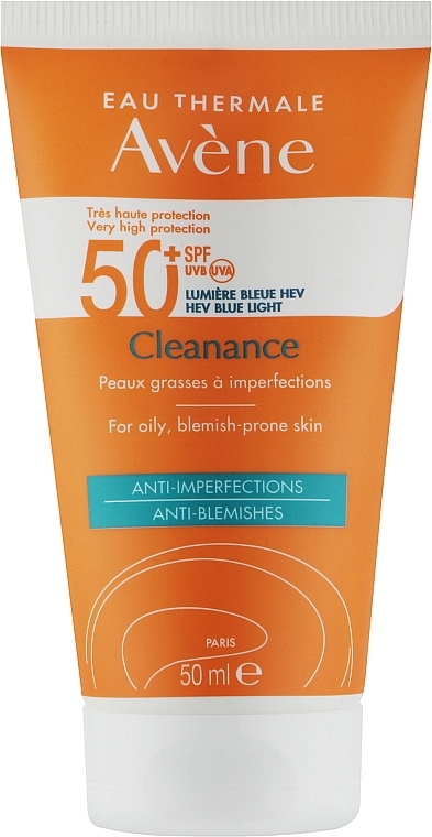 Сонцезахисний крем для проблемної шкіри - Avene Solaires Cleanance Sun Care SPF 50+