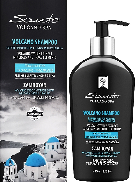 Шампунь для всіх типів волосся - Santo Volcano Spa Shampoo for All Hair Types — фото N2